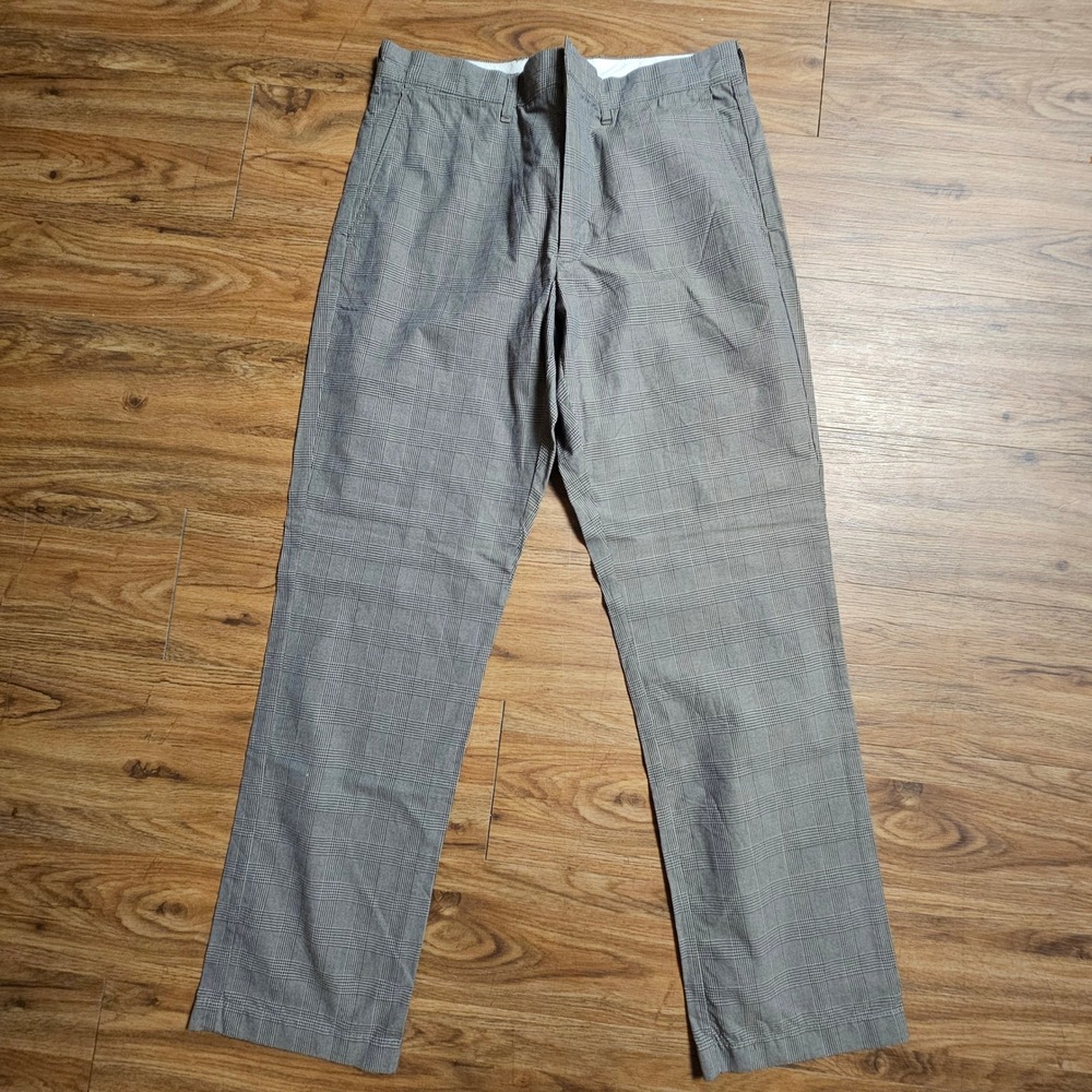 J.Crew Womens Plaid Flat Front Dress Pants 30x30 Capsule Wardrobe Old Money NWT‎